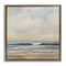 Stupell Industries Misty Haze Shoreline Framed Floater Canvas Wall Art Design by Silvia Vassileva